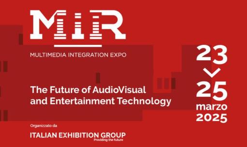 MIR 2025: tecnologia audiovisiva a Rimini Expo Centre, 23-25 marzo.